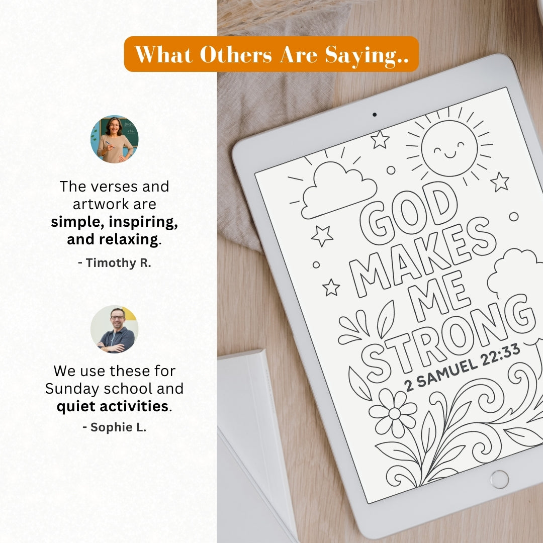 200 Bible Verse Coloring Pages – Calm Faith Coloring Bundle